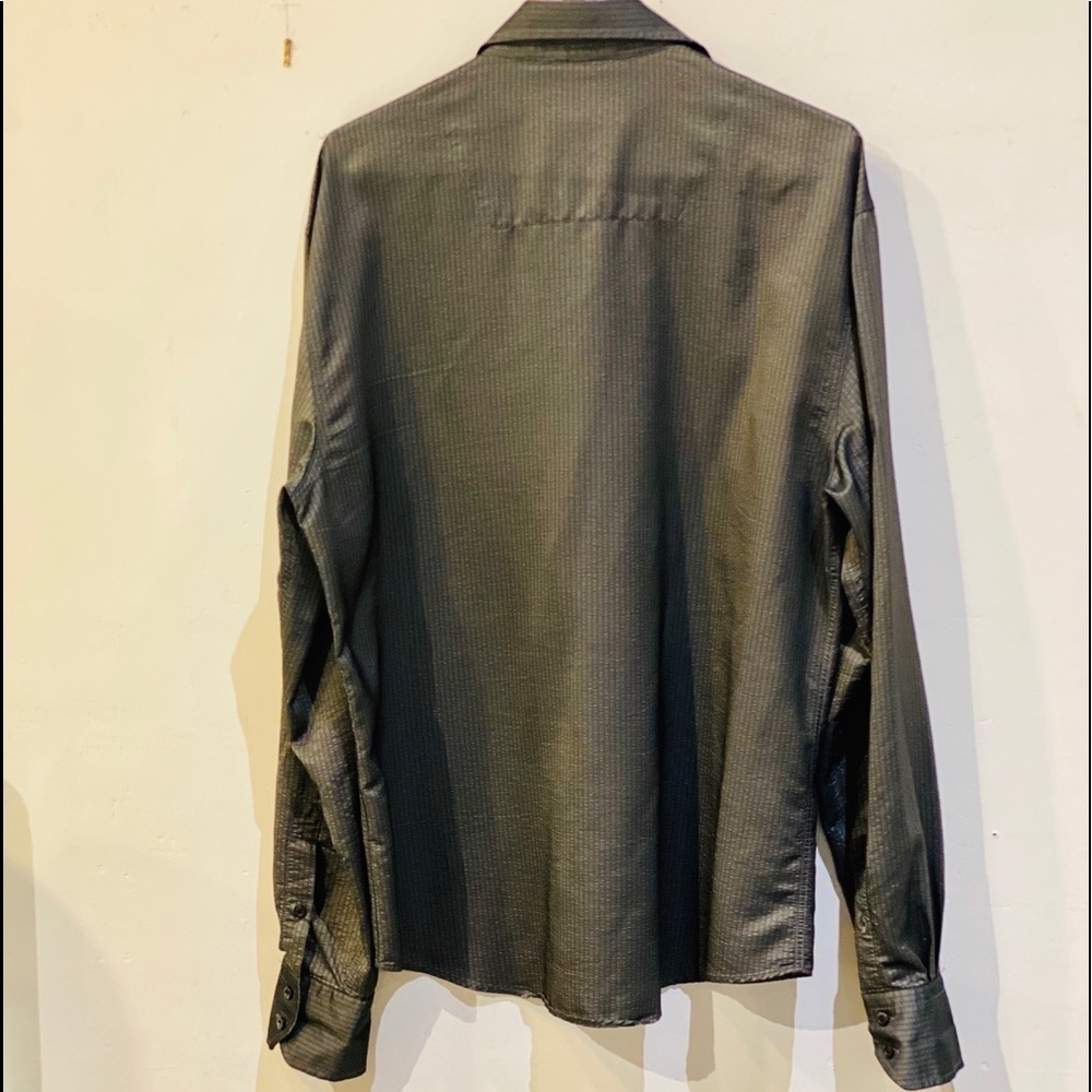 BC Collection Men’s Dark Grey Button Down SZ XL - Picture 2 of 4